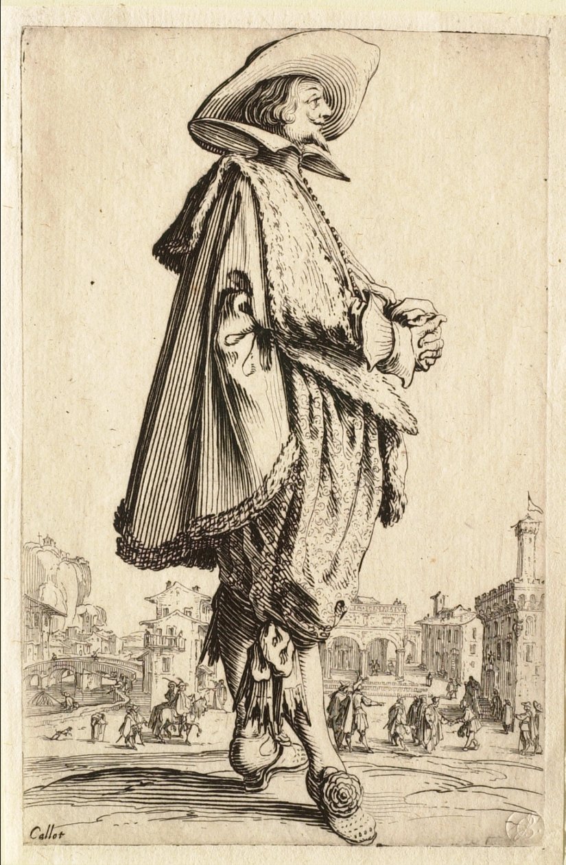 Gentleman se sepjatýma rukama od Jacques Callot