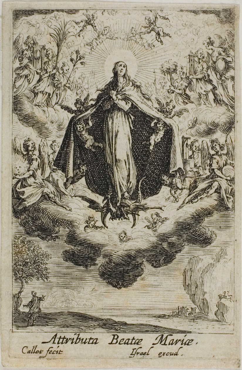 Oslava Panny Marie, ze Života Panny Marie od Jacques Callot
