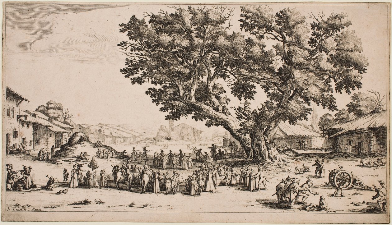 Gondrevillský jarmark od Jacques Callot
