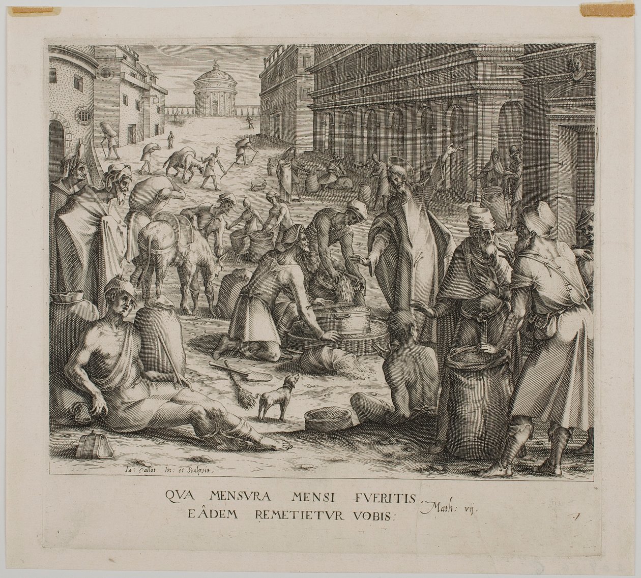 Měřičové obilí od Jacques Callot