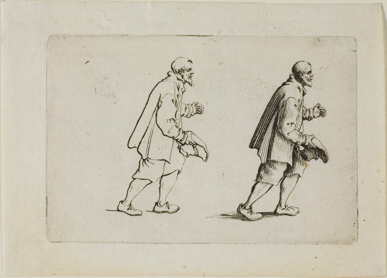 Pozdrav rolník, z The Caprices od Jacques Callot