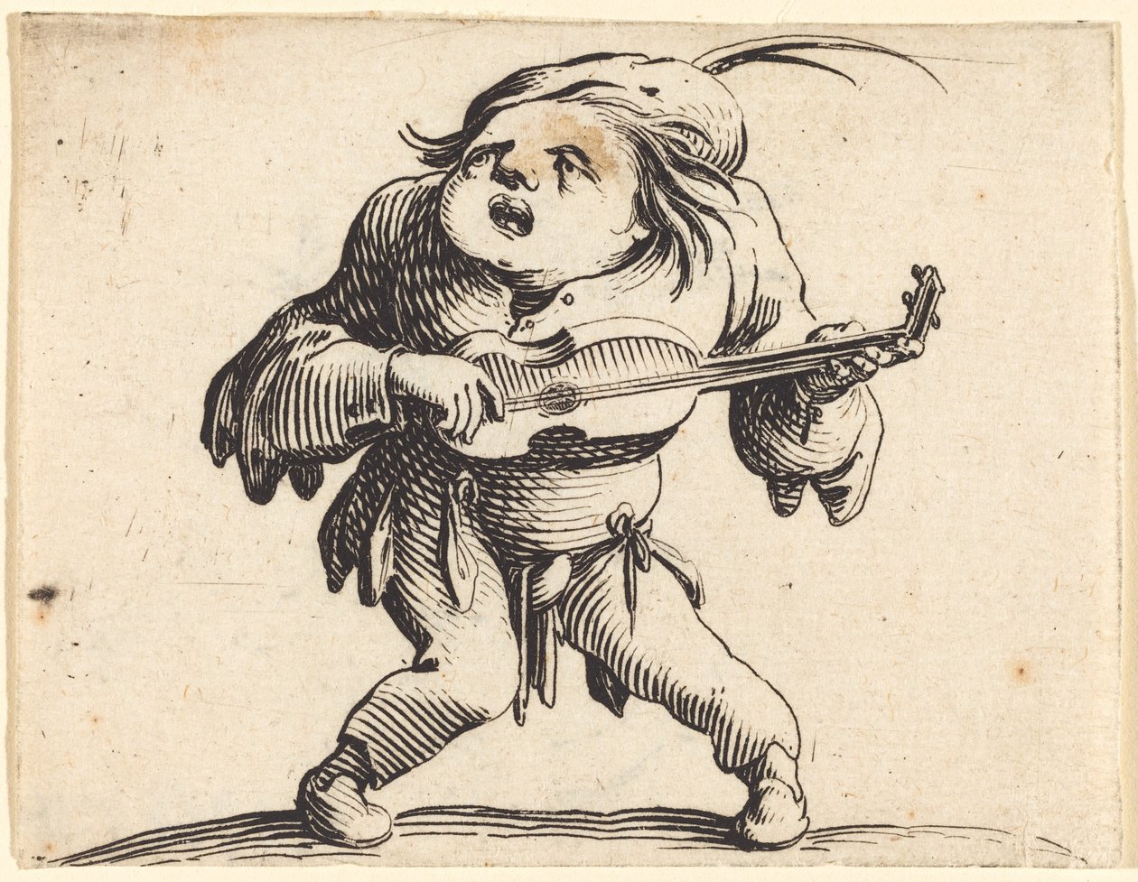 Hráč na kytaru od Jacques Callot
