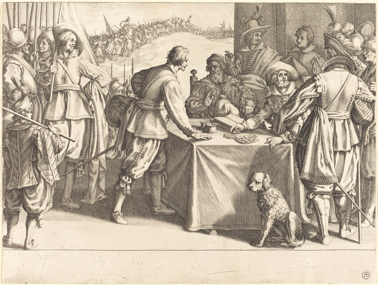 Najímání vojsk od Jacques Callot