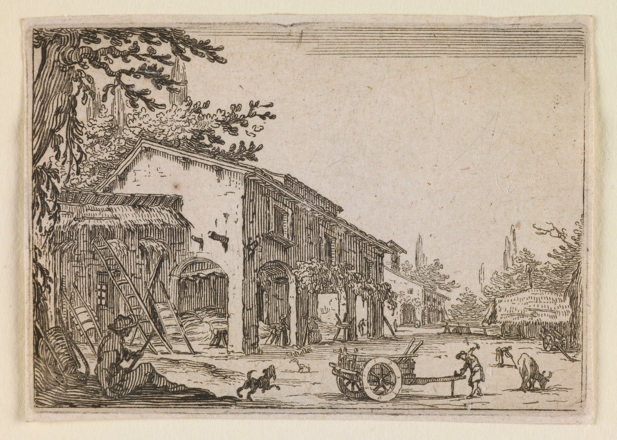 Usedlost, z díla „Rozmary“ (nancyjské vydání) od Jacques Callot