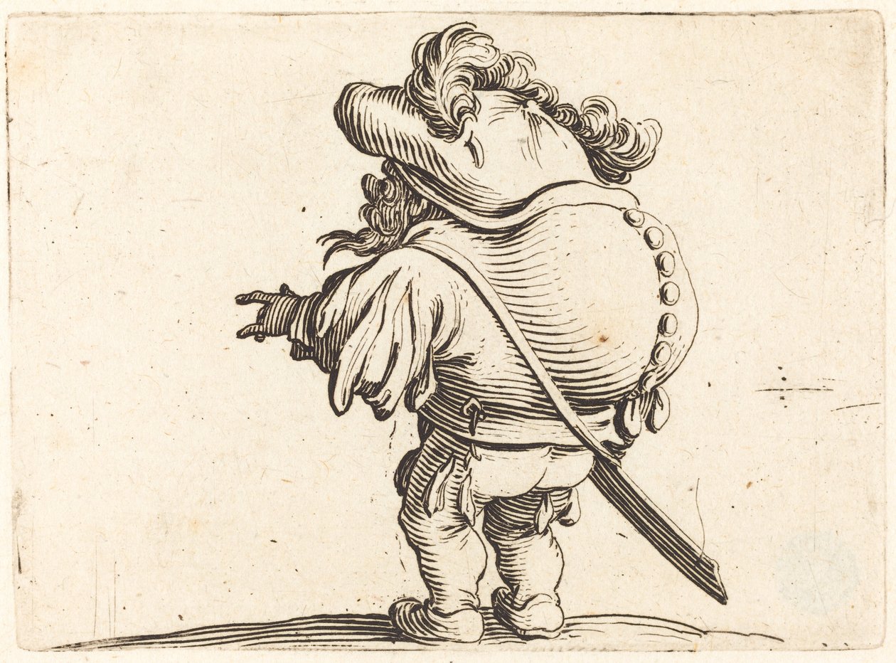 Hrbáč s opeřenou čepicí od Jacques Callot