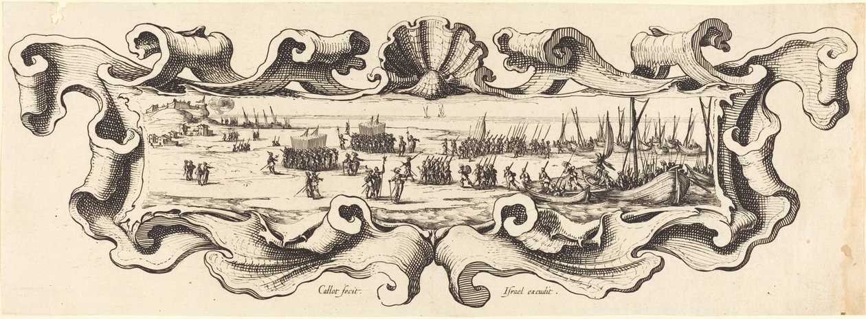 Vylodění vojsk od Jacques Callot