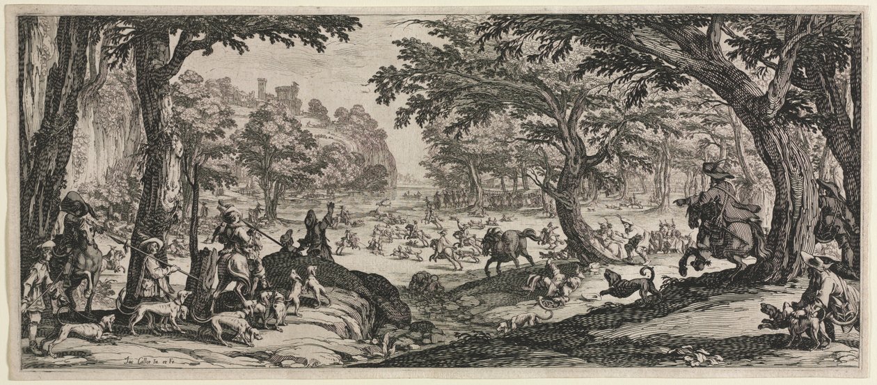 Velký lov, 1619. od Jacques Callot