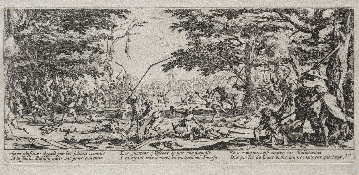 The Large Miseries of War: Peasants Revenge, 1633. od Jacques Callot