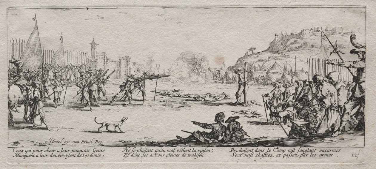 The Large Miseries of War: The Fire Squad od Jacques Callot