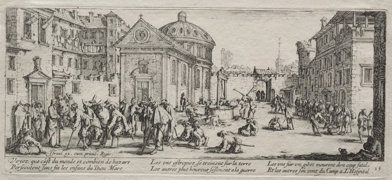 The Large Miseries of War: The Hospital, 1633. od Jacques Callot