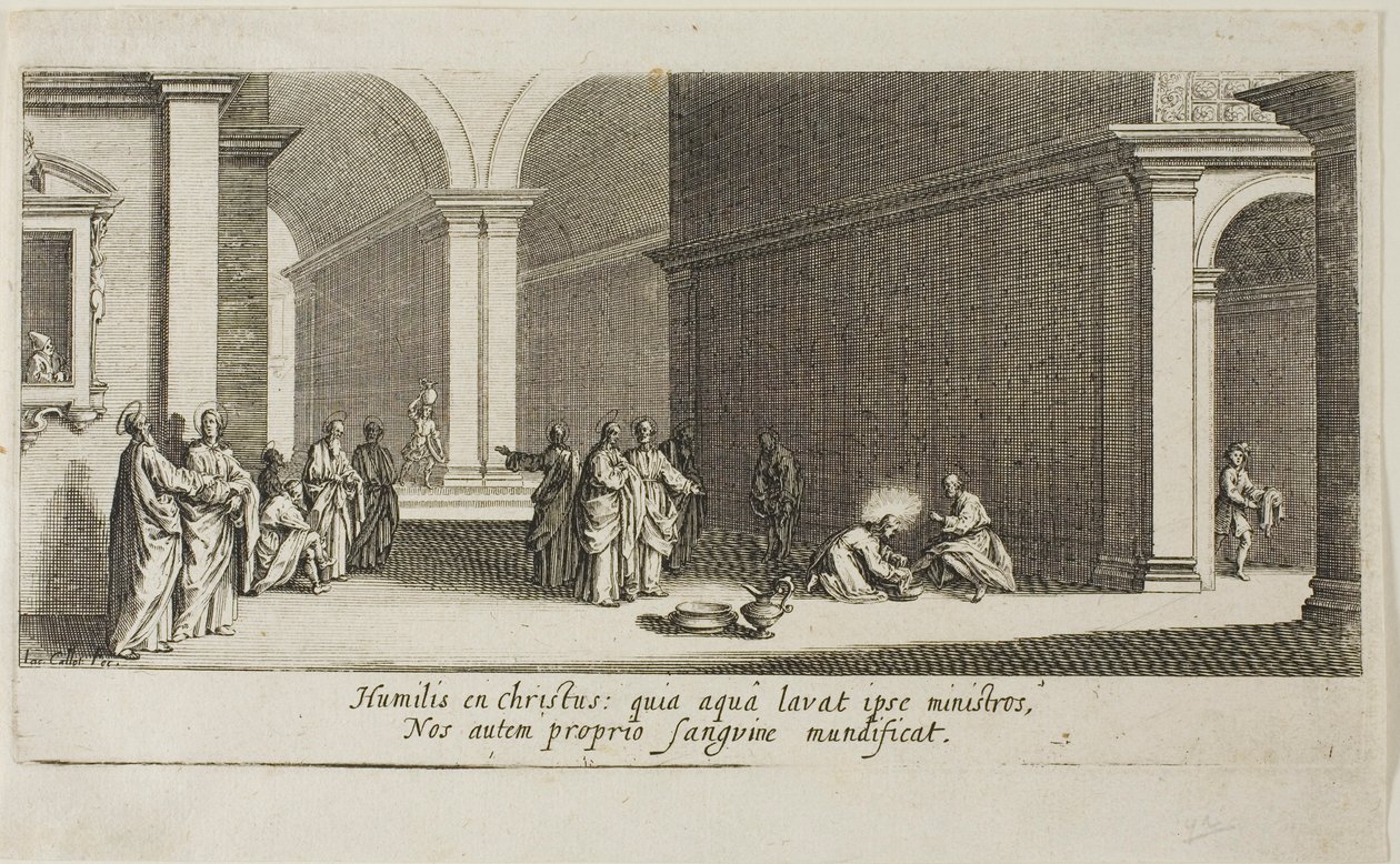 Velká skála, z různých scén navržených ve Florencii od Jacques Callot