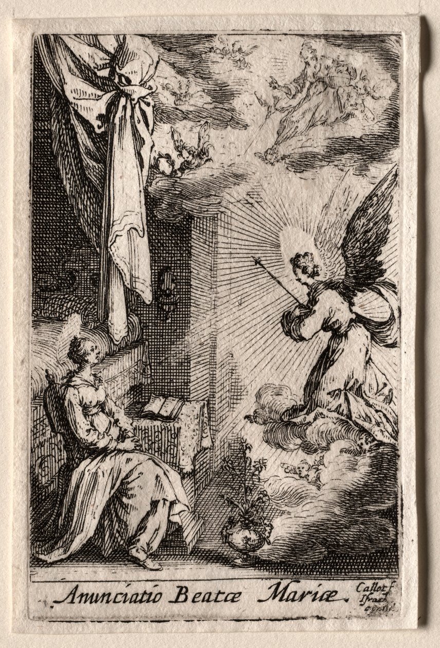 Život Panny Marie: Zvěstování od Jacques Callot