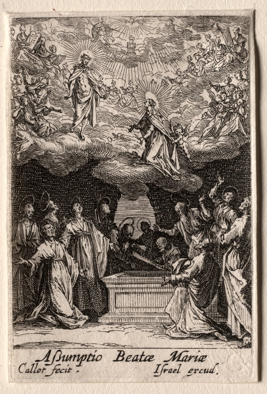 Život Panny Marie: Nanebevzetí Panny Marie od Jacques Callot