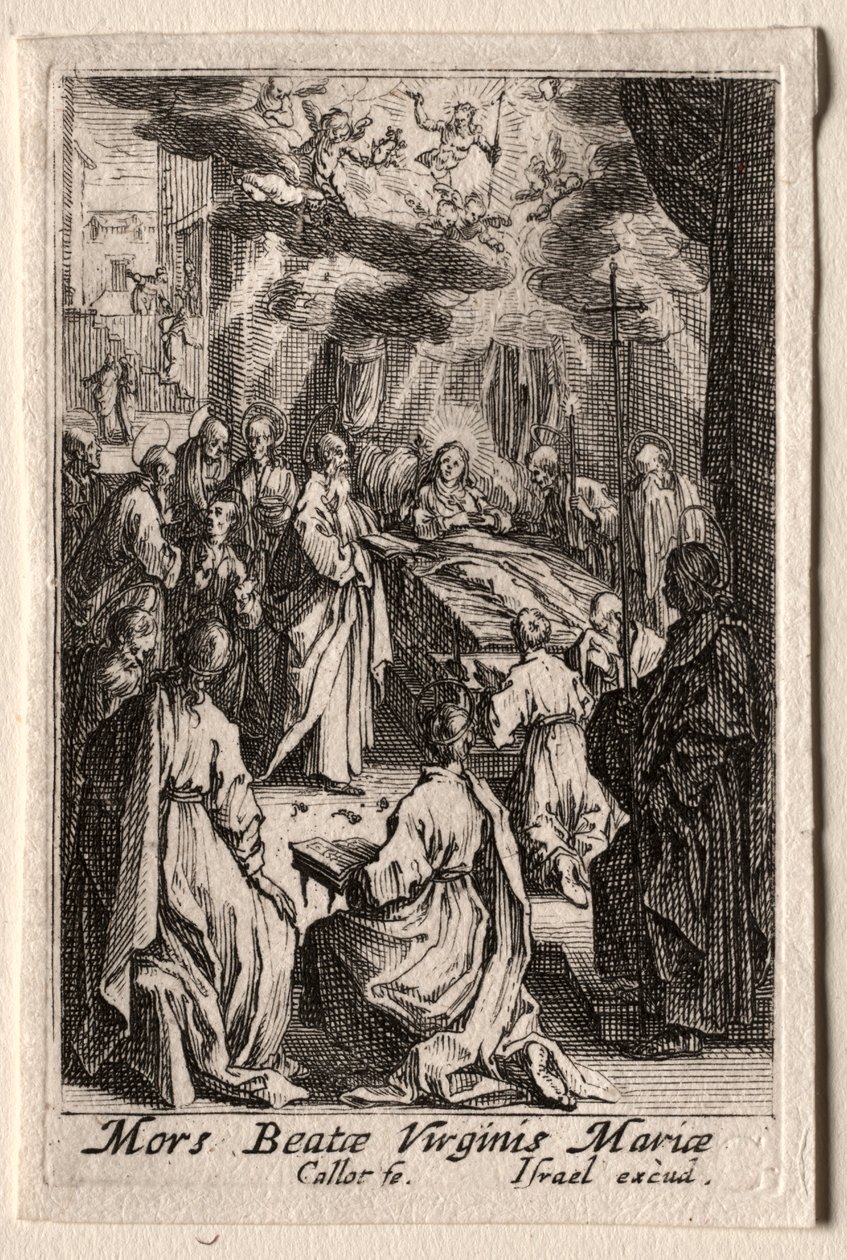 Život Panny Marie: Smrt Panny od Jacques Callot
