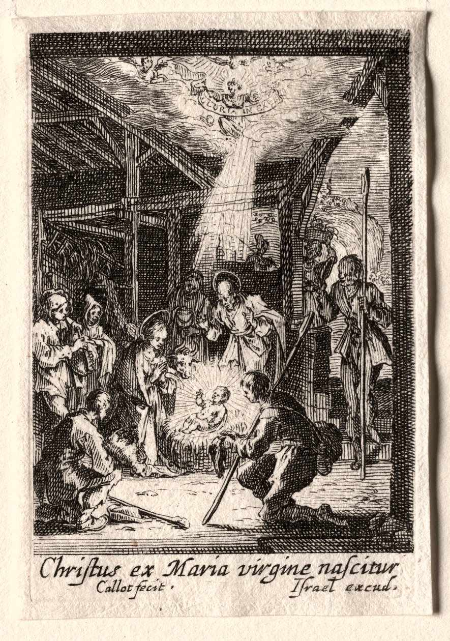 Život Panny: Narození Páně od Jacques Callot