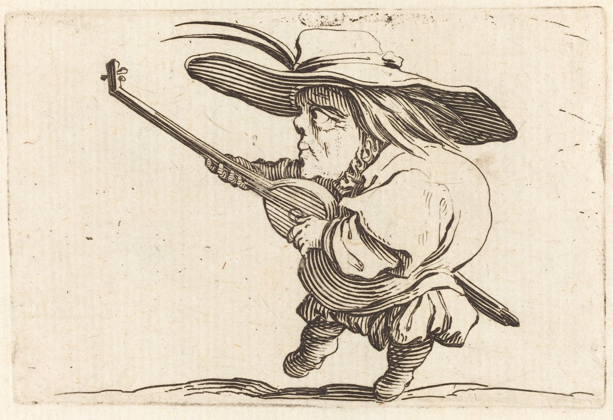 Hráč na loutnu od Jacques Callot