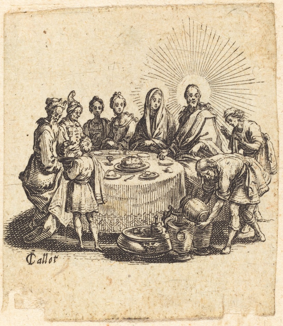 Svatba v Káně od Jacques Callot