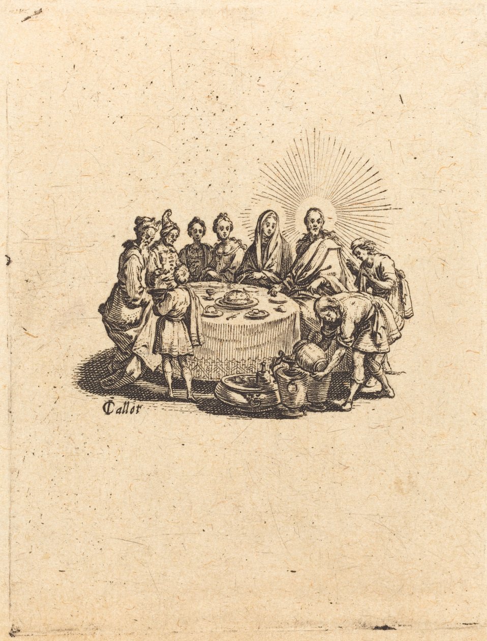 Svatba v Káně, 1618. od Jacques Callot