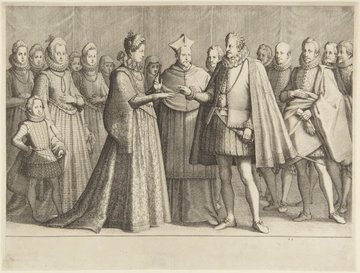 Svatba Ferdinanda I. od Jacques Callot