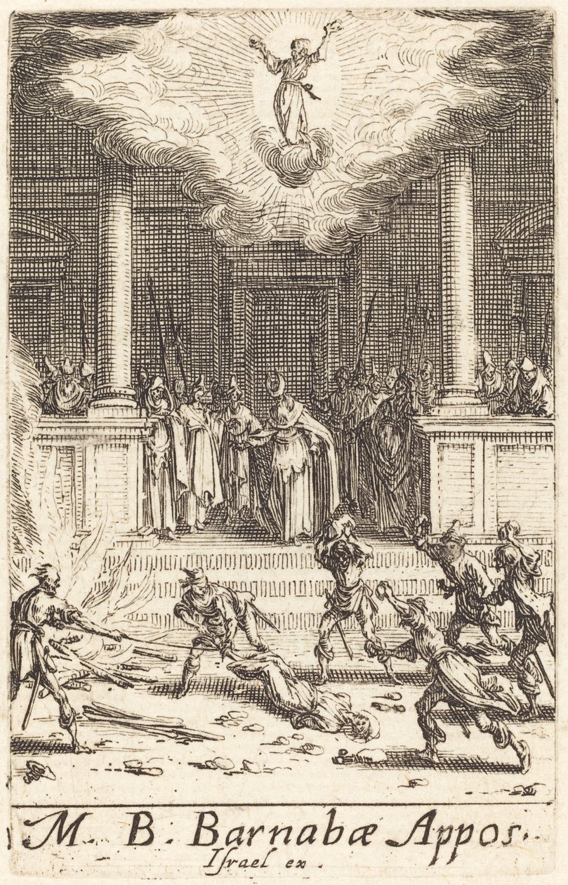 Umučení svatého Barnabáše, c. 16341635. od Jacques Callot