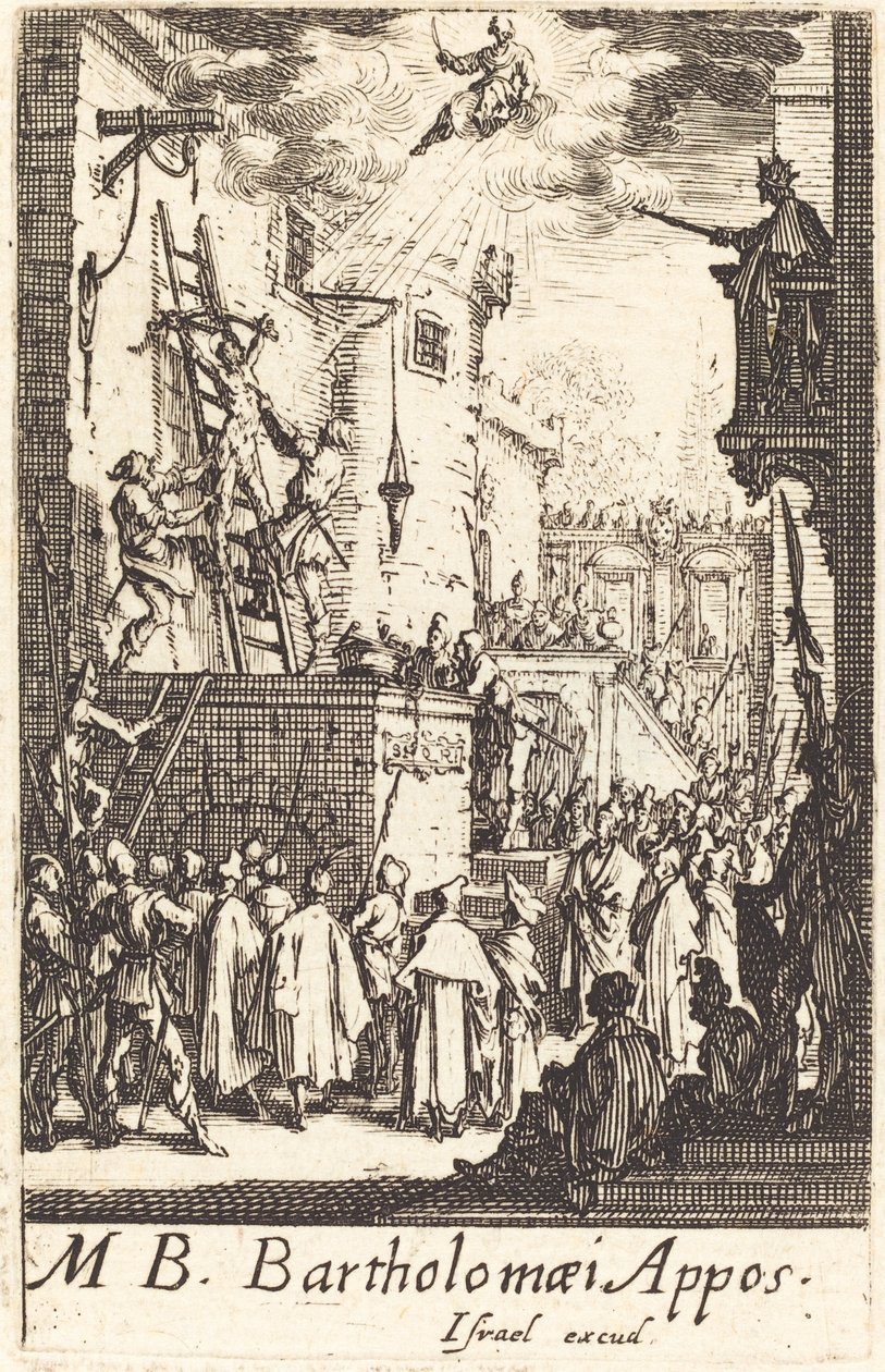 Umučení svatého Bartoloměje od Jacques Callot