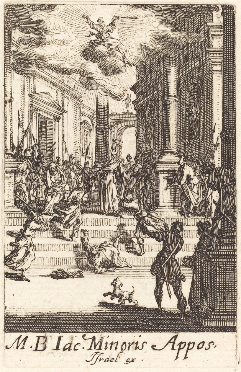 Umučení svatého Jakuba Minor, c. 16341635. od Jacques Callot