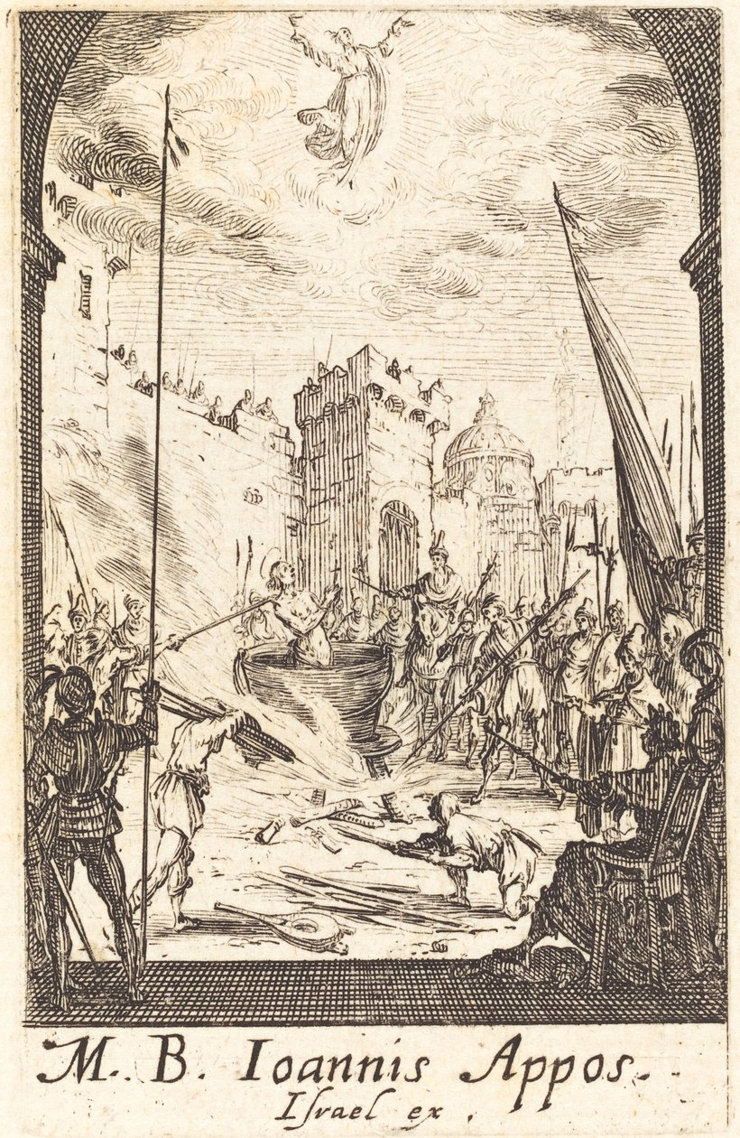 Umučení svatého Jana Evangelisty od Jacques Callot