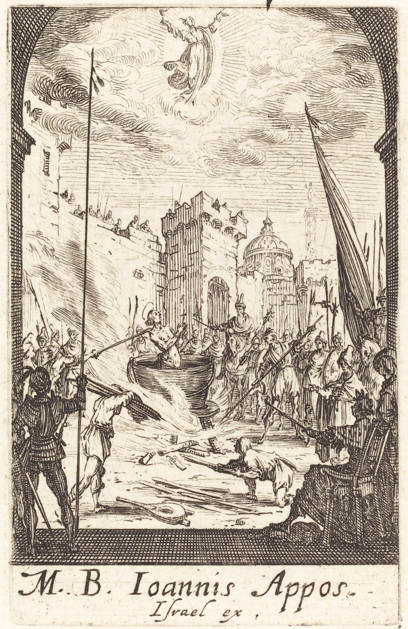 Umučení svatého Jana Evangelisty od Jacques Callot