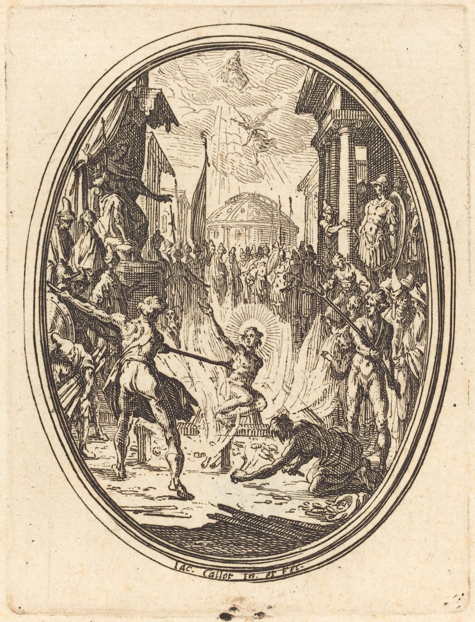 Umučení svatého Vavřince od Jacques Callot