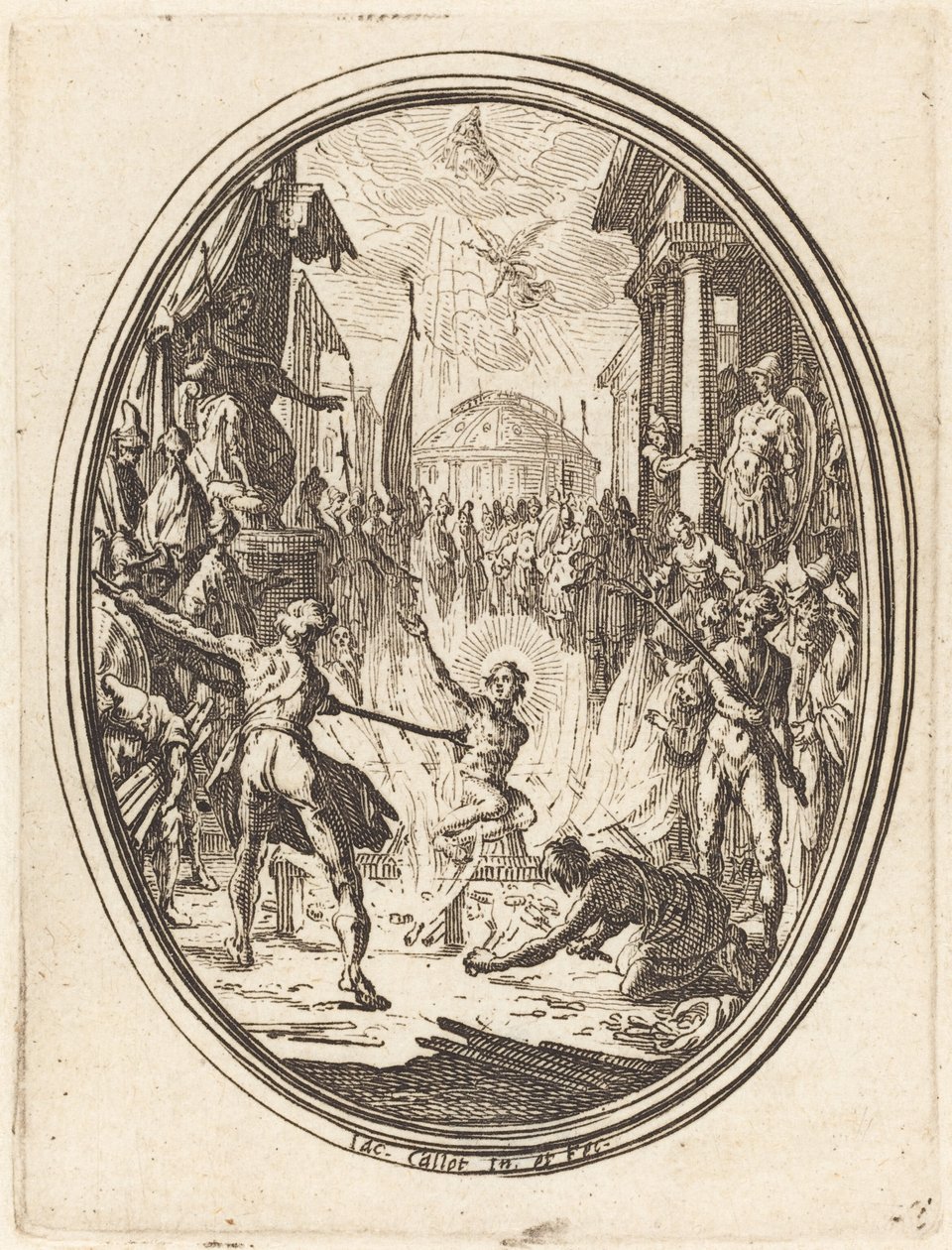 Umučení svatého Vavřince od Jacques Callot