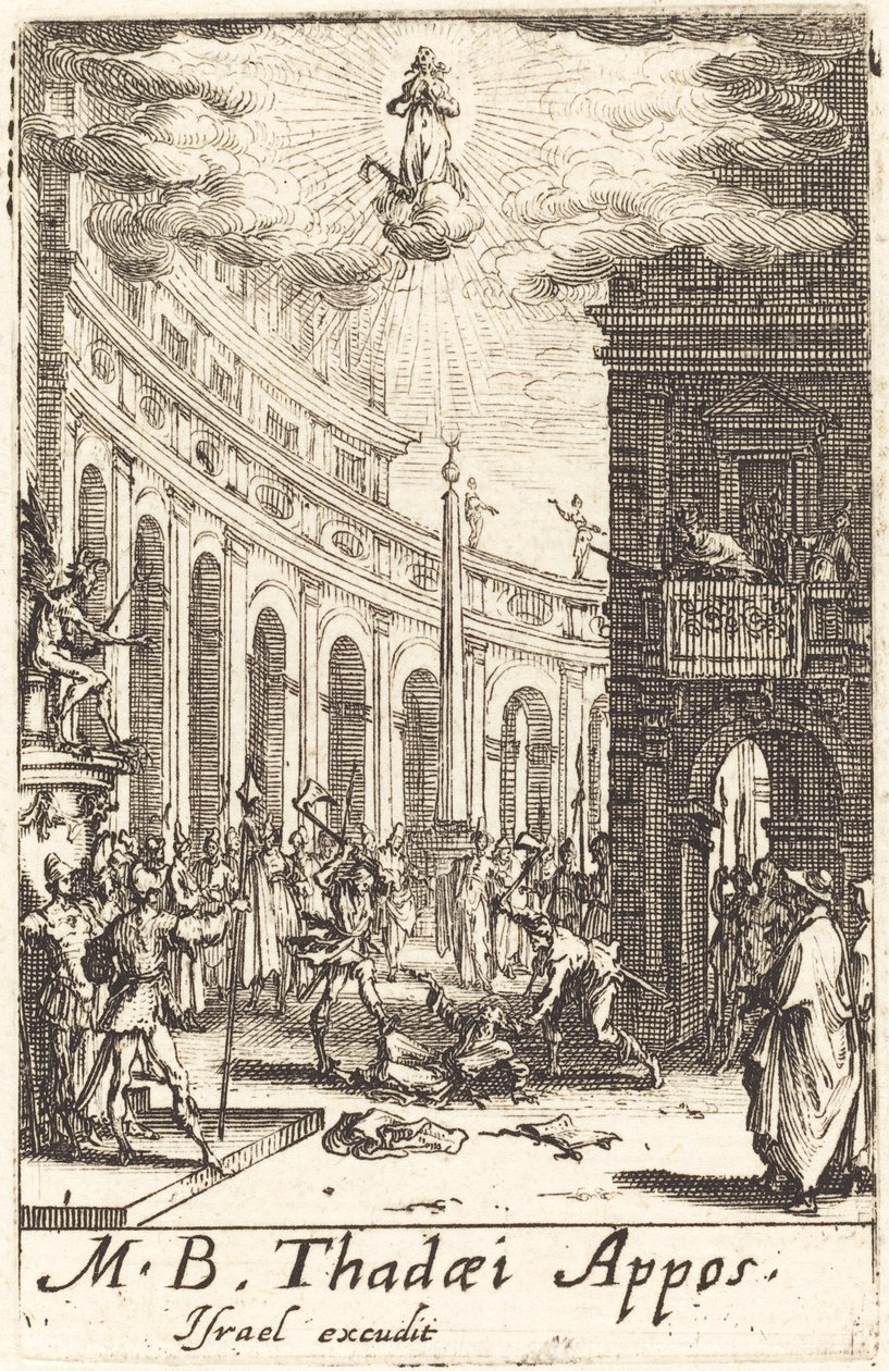 Umučení svatého Tadeáše od Jacques Callot