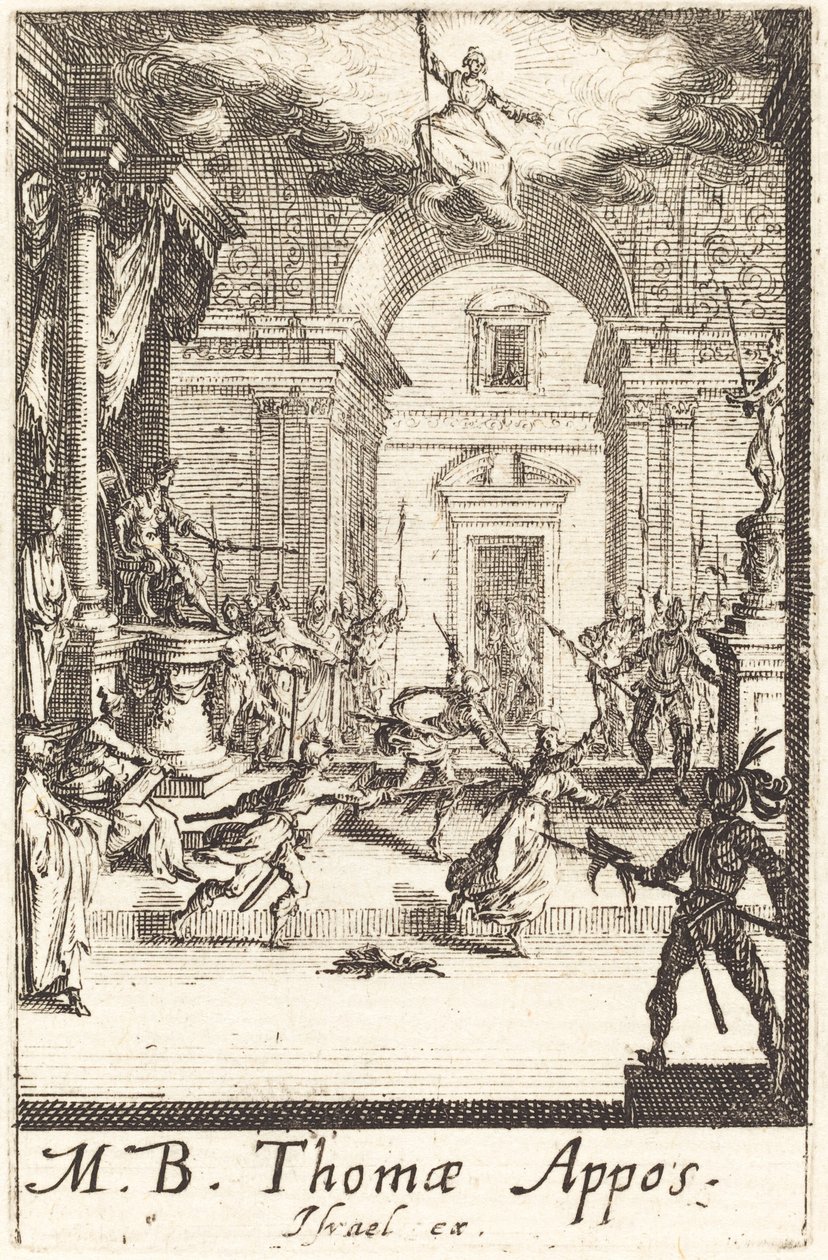 Umučení svatého Tomáše od Jacques Callot