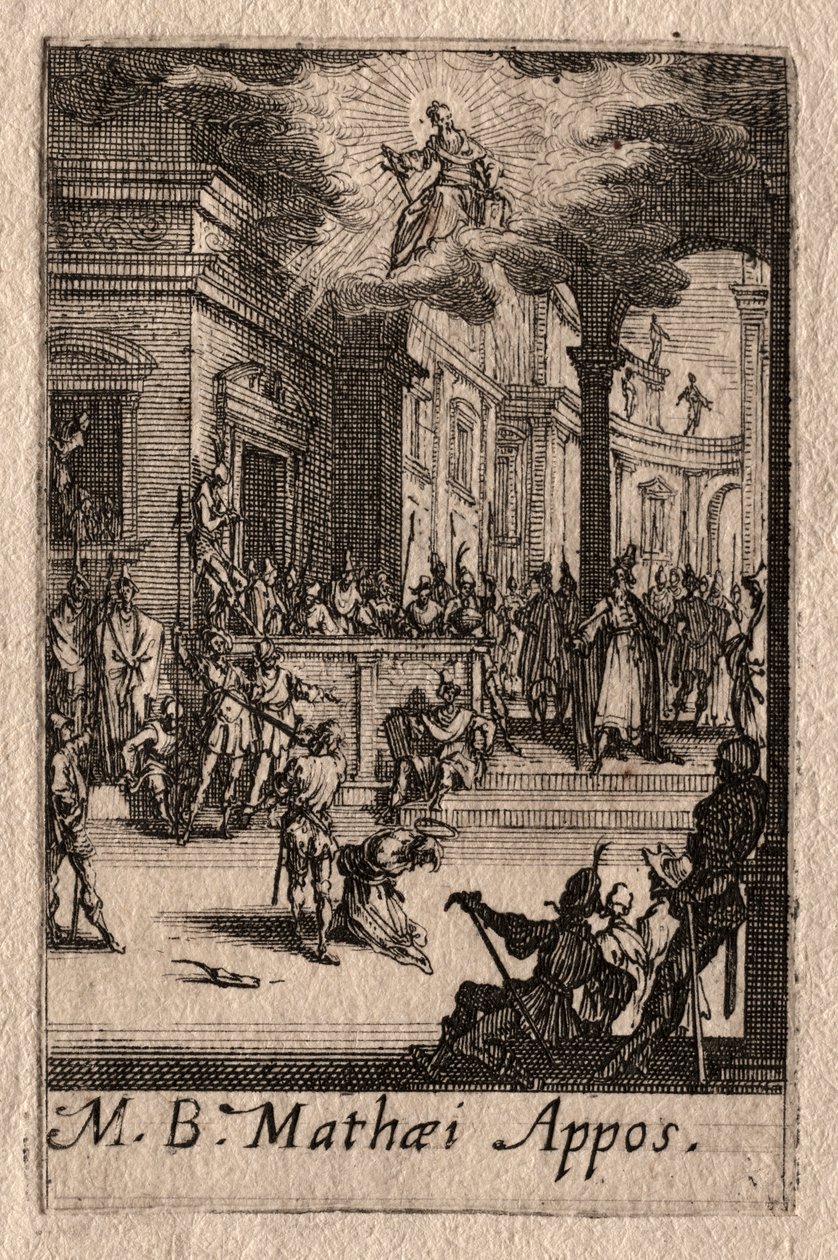 Umučení apoštolů: Svatý Matouš od Jacques Callot