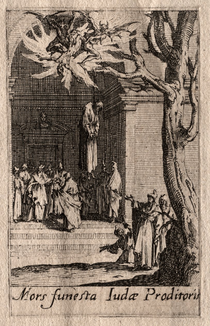 Umučení apoštolů: Jidášova smrt od Jacques Callot