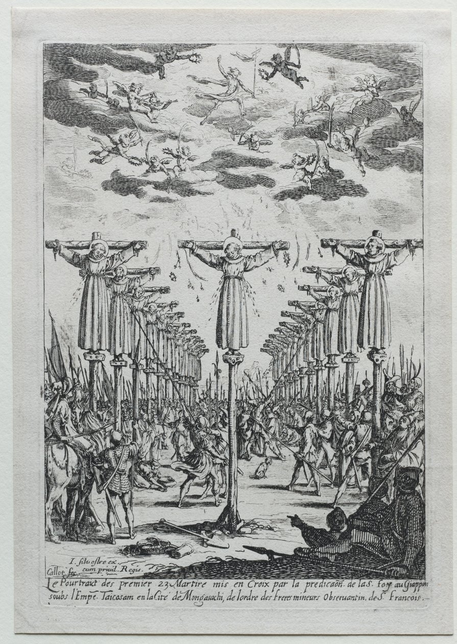 Mučedníci z Japonska od Jacques Callot