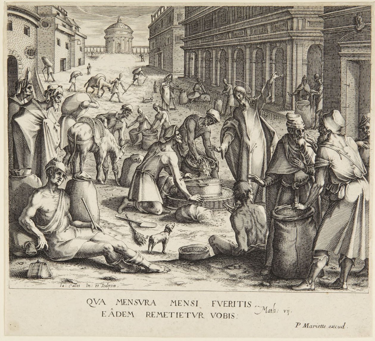 Měřiče obilí od Jacques Callot