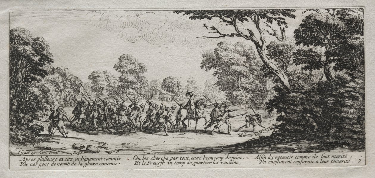 The Miseries of War: Arrest of Malefactors od Jacques Callot
