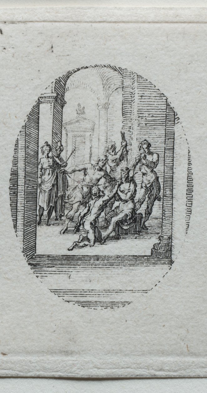 Umučení: Kristus korunovaný trním od Jacques Callot