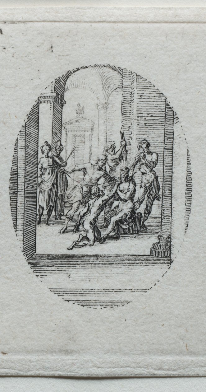 Tajemství umučení: Kristus korunovaný trním. od Jacques Callot