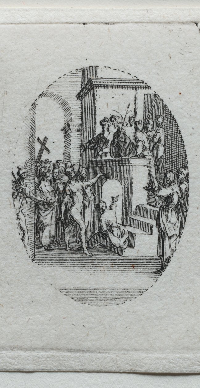 Tajemství umučení: Kristus představený lidu. od Jacques Callot