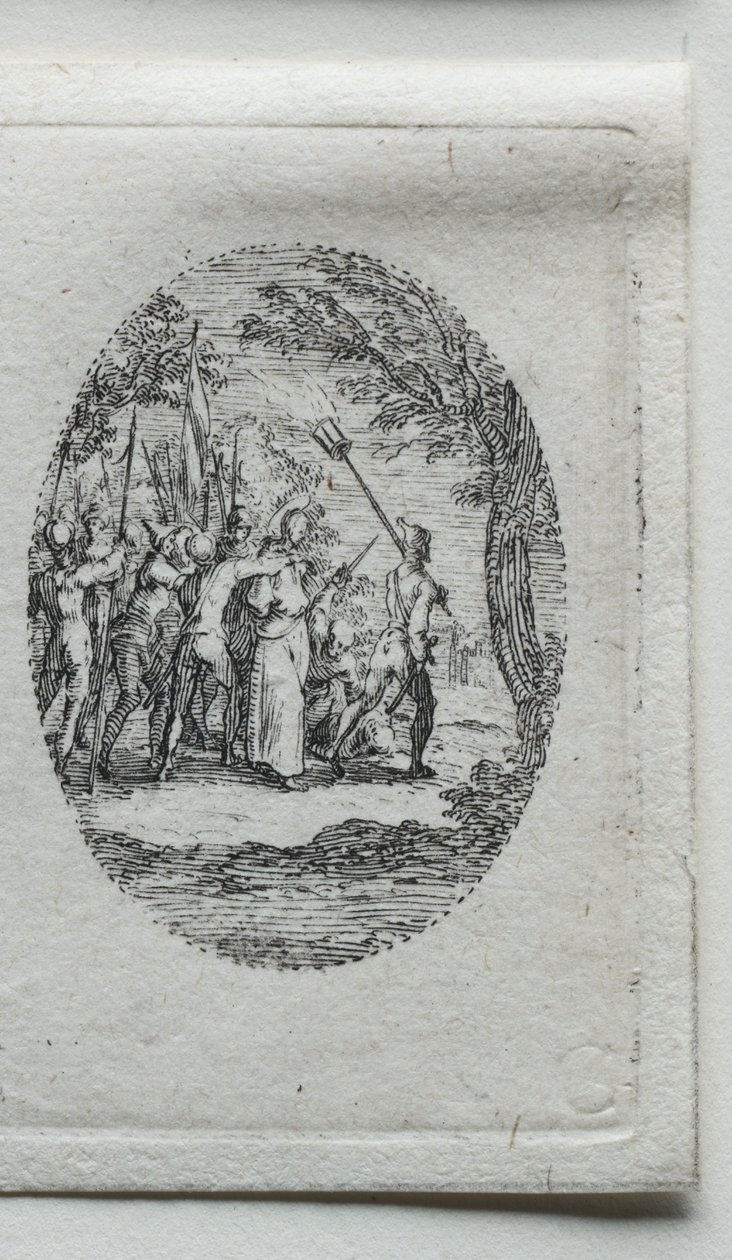 Tajemství umučení: Kristus zajatý. od Jacques Callot