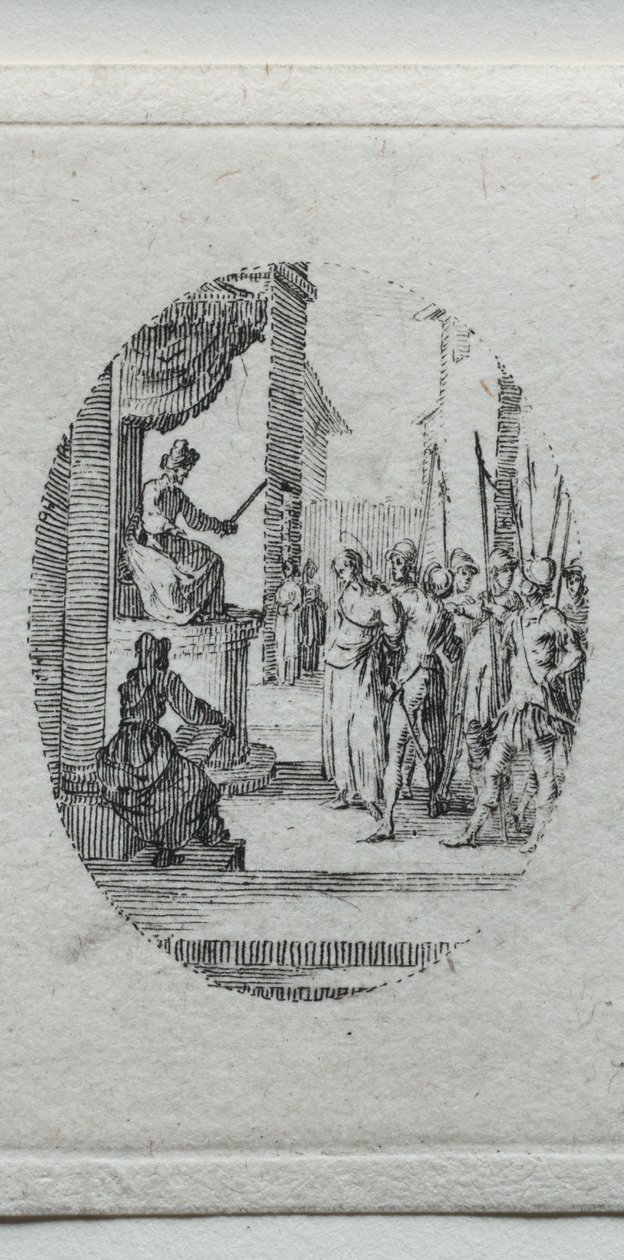 Umučení: Kristus před Pilátem od Jacques Callot