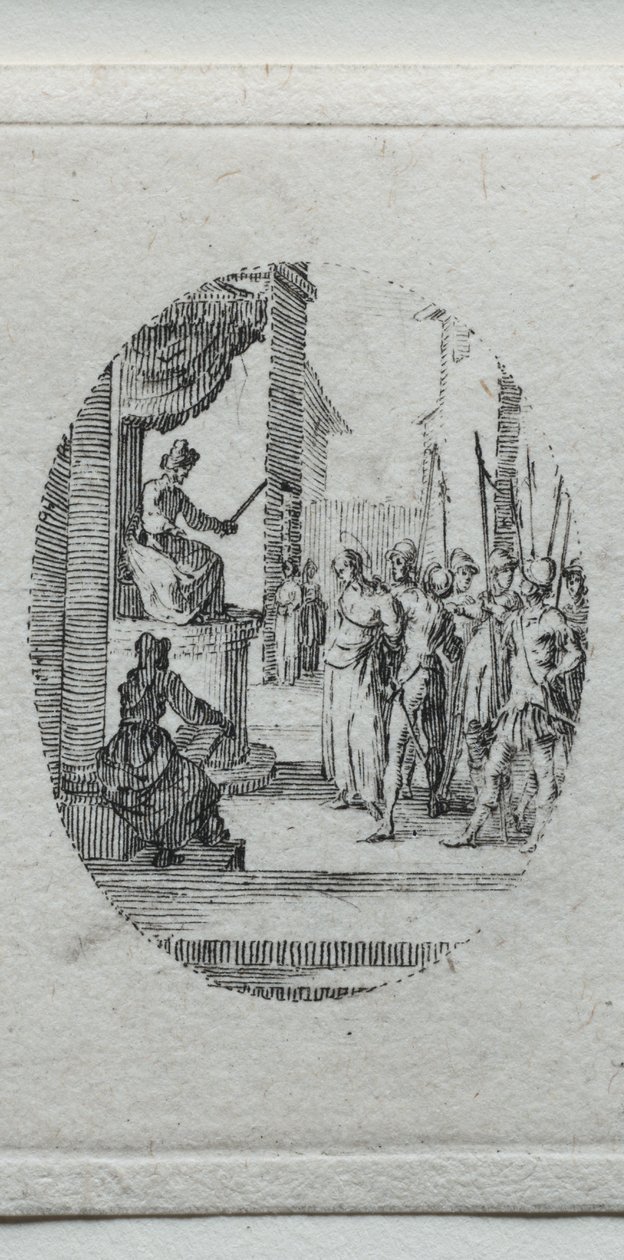 Umučení: Kristus před Pilátem. od Jacques Callot