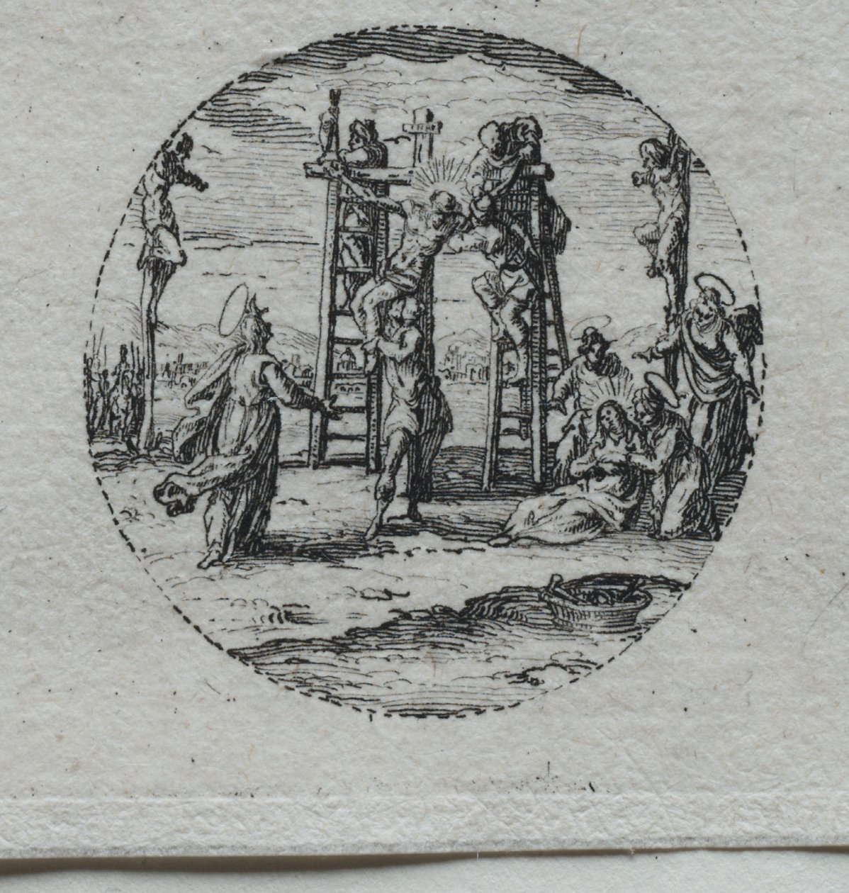 Záhady umučení: Ukřižování. od Jacques Callot