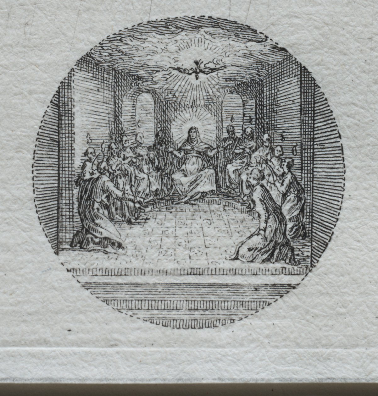 Tajemství umučení: Sestoupení Ducha svatého od Jacques Callot