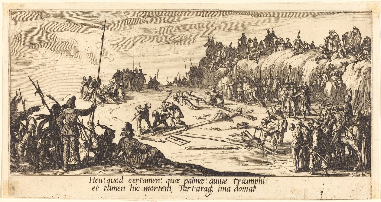 Přibíjení na kříž od Jacques Callot