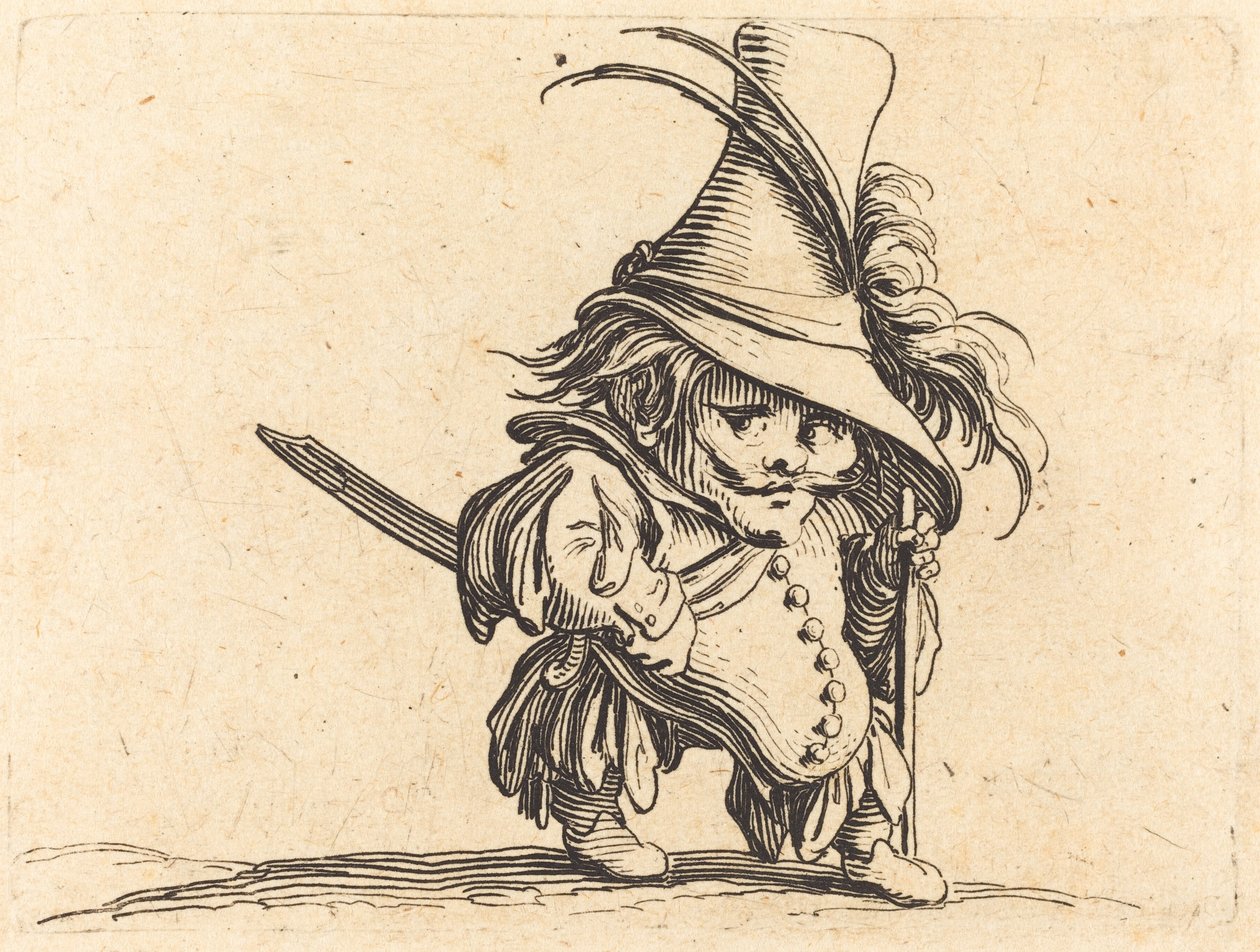 Břichatý muž s vysokým kloboukem od Jacques Callot