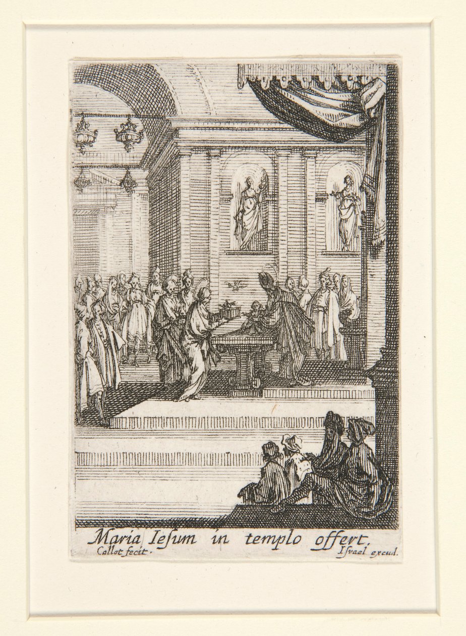 Představení Krista, ne. 10 ze Života Panny od Jacques Callot