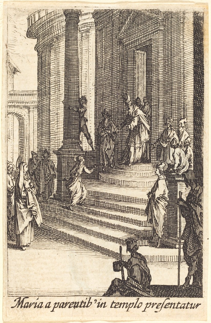 Představení Panny Marie od Jacques Callot