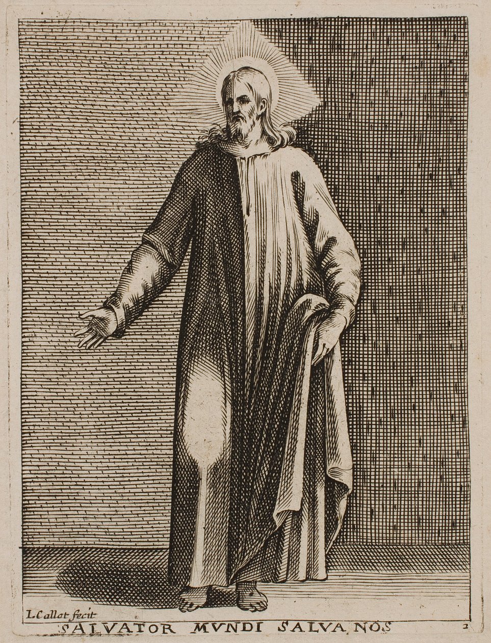 Spasitel světa, ze série „Obrázky z Říma“ od Jacques Callot